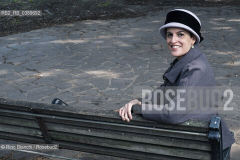 Rome March 13, 2022..Felicia Troisi, known as Licia Italian writer, author of fantasy novels, photographed in Rome in the spaces of the Roma 60 Olympic Village/Felicia Troisi, detta Licia scrittrice italiana, autrice di romanzi fantasy, fotografata a Roma negli spazi del Villaggio Olimpico Roma 60. ©Rino Bianchi/Rosebud2