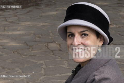 Rome March 13, 2022..Felicia Troisi, known as Licia Italian writer, author of fantasy novels, photographed in Rome in the spaces of the Roma 60 Olympic Village/Felicia Troisi, detta Licia scrittrice italiana, autrice di romanzi fantasy, fotografata a Roma negli spazi del Villaggio Olimpico Roma 60. ©Rino Bianchi/Rosebud2