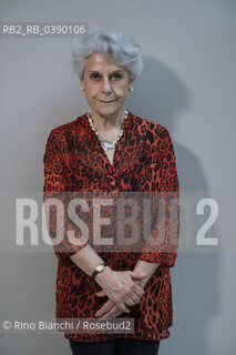 Turin May 19, 2022..Simonetta Agnello Hornby writer, Labor MP and lawyer, her novels are international bestsellers, translated into more than twenty languages, photographed in Turin Lingotto in the spaces of the NH Hotel/Simonetta Agnello Hornby scrittrice, parlamentare laburista ed avvocato, i suoi romanzi sono bestseller internazionali, tradotti in più di venti lingue, fotografata a Torino Lingotto neli spazi dellHotel NH. ©Rino Bianchi/Rosebud2