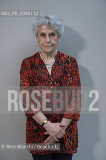 Turin May 19, 2022..Simonetta Agnello Hornby writer, Labor MP and lawyer, her novels are international bestsellers, translated into more than twenty languages, photographed in Turin Lingotto in the spaces of the NH Hotel/Simonetta Agnello Hornby scrittrice, parlamentare laburista ed avvocato, i suoi romanzi sono bestseller internazionali, tradotti in più di venti lingue, fotografata a Torino Lingotto neli spazi dellHotel NH. ©Rino Bianchi/Rosebud2