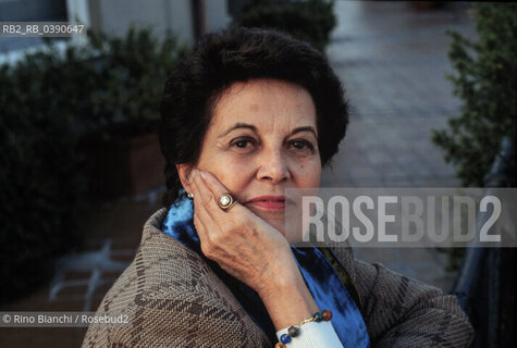 Rome June 14, 2000..Gina Lagorio, pseudonym of Luigina Bernocco, Italian writer, literary critic and political exponent of the so-called Generation of the Thirties, photographed in Rome/Gina Lagorio, pseudonimo di Luigina Bernocco, scrittrice, critica letteraria e politica italiana esponente della cosiddetta Generazione degli anni trenta, fotografata a Roma.. ©Rino Bianchi/Rosebud2