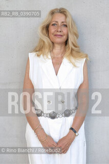 Rome June 29, 2022..Federica De Paolis, writer, dialogue writer and television author, winner of the second edition of the DeA Planeta Award under the pseudonym of Paola Punturieri, photographed in Rome in the MAXXI spaces/Federica De Paolis, scrittrice, dialoghista ed autrice televisiva, vincitricw dlla seconda edizione del Premio  DeA Planeta con lo pseudonimo di Paola Punturieri, fotografata a Roma nefli spazi del MAXXI. ©Rino Bianchi/Rosebud2