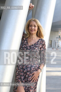 Rome June 29, 2022..Federica De Paolis, writer, dialogue writer and television author, winner of the second edition of the DeA Planeta Award under the pseudonym of Paola Punturieri, photographed in Rome in the MAXXI spaces/Federica De Paolis, scrittrice, dialoghista ed autrice televisiva, vincitricw dlla seconda edizione del Premio  DeA Planeta con lo pseudonimo di Paola Punturieri, fotografata a Roma nefli spazi del MAXXI. ©Rino Bianchi/Rosebud2