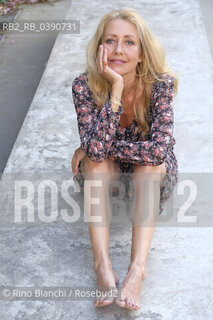 Rome June 29, 2022..Federica De Paolis, writer, dialogue writer and television author, winner of the second edition of the DeA Planeta Award under the pseudonym of Paola Punturieri, photographed in Rome in the MAXXI spaces/Federica De Paolis, scrittrice, dialoghista ed autrice televisiva, vincitricw dlla seconda edizione del Premio  DeA Planeta con lo pseudonimo di Paola Punturieri, fotografata a Roma nefli spazi del MAXXI. ©Rino Bianchi/Rosebud2