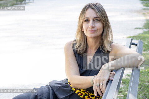 Rome September 21, 2022..Lorenza Pieri, writer, journalist and translator, photographed in Rome in the park of Villa Sciarra/Lorenza Pieri, scrittrice, giornalista e traduttrice,  fotografata a Roma nel parco di Villa Sciarra. ©Rino Bianchi/Rosebud2