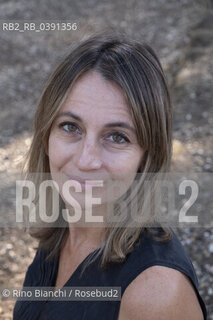 Rome September 21, 2022..Lorenza Pieri, writer, journalist and translator, photographed in Rome in the park of Villa Sciarra/Lorenza Pieri, scrittrice, giornalista e traduttrice,  fotografata a Roma nel parco di Villa Sciarra. ©Rino Bianchi/Rosebud2