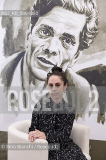 Rome October 1, 2022..Laura Pezzino, journalist, book editor, writer photographed in Rome in the rooms of Palazzo Merulana/Laura Pezzino, giornalista, book editor, scrittrice fotografata a Roma negli ambienti di Palazzo Merulana. . ©Rino Bianchi/Rosebud2