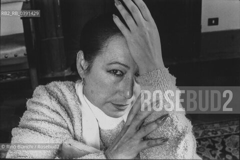 Roma 1 luglio 1997..Cristina Hoyos, ballerina di Fùflamenco, coreografa e attrice, ritratta nei saloni del centro culturale di Spagna a Roma..Foto: RINO BIANCHI ©Rino Bianchi/Rosebud2