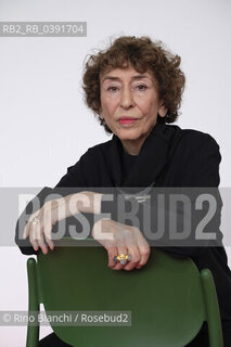 Rome December 10, 2022..Azar Nafisi literature teacher and writer, daughter of Ahmad Nafisi, elected mayor of Tehran in 1960 at the time of the Shah, and Nezhat Nafisi, the first woman to enter the Iranian parliament, photographed in Rome in the spaces of La Nuvola7Azar Nafisi docente di letteratura e scrittrice, figlia di Ahmad Nafisi, eletto sindaco di Teheran nel 1960 ai tempi dello Scià, e Nezhat Nafisi, prima donna entrata al parlamento iraniano, fotografata a Roma negli spazi de La Nuvola. ©Rino Bianchi/Rosebud2