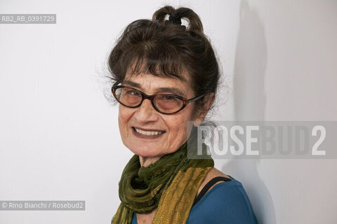 Rome december 8, 2022..Joan Silber, American writer, winner of the Pen-Hemingway, photographed in Rome in the spaces of La Nuvola/Joan Silber, scrittrice statunitense, vincitrice del Pen-Hemingway, fotografata a Roma negli spazi de La Nuvola. ©Rino Bianchi/Rosebud2