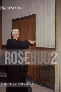 Roma 10 dicembre 2009..Joseph Alois Ratzinger, Papa Benedetto XVI, ritratto a Roma quando era cardinale e prefetto del Pontificio Consiglio Propaganda Fide..Foto: Rino Bianchi ©Rino Bianchi/Rosebud2