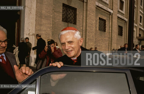 Rome October 20 2005..Cardinal Joseph Ratzinger photographed in the Vatican City/Il cardinale Joseph Ratzinger fotografato nella Città del Vaticano. ©Rino Bianchi/Rosebud2