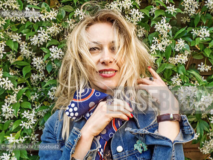 Rome January 12, 2023..Erika Anna Savio, journalist and blogger photographed in Rome/Erika Anna Savio, giornalista e blogger fotografata a Roma. ©Rino Bianchi/Rosebud2