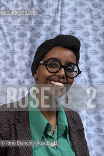 Rome January 9, 2023..Igiaba Scego is an Italian writer, journalist and activist of Somali origin, photographed in Rome in the spaces of the Casa delle letterature/Igiaba Scego è una scrittrice, giornalista e attivista italiana di origine somala, fotografata a Roma negli spazi della Casa delle letterature ©Rino Bianchi/Rosebud2