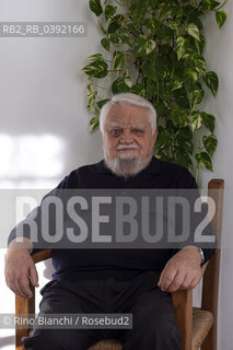 Turin March 10, 2023..Enzo Bianchi Christian monk and essayist, founder of the monastic community of Bose, in Magnano, of which he was prior until January 2017, photographed in Turin in the Mongreno house/Enzo Bianchi monaco cristiano e saggista, fondatore della Comunità monastica di Bose, a Magnano, della quale è stato priore sino al gennaio 2017, fotografato a Torino nella casa di Mongreno. ©Rino Bianchi/Rosebud2