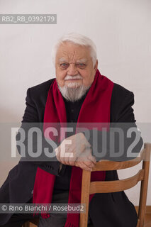 Turin March 10, 2023..Enzo Bianchi Christian monk and essayist, founder of the monastic community of Bose, in Magnano, of which he was prior until January 2017, photographed in Turin in the Mongreno house/Enzo Bianchi monaco cristiano e saggista, fondatore della Comunità monastica di Bose, a Magnano, della quale è stato priore sino al gennaio 2017, fotografato a Torino nella casa di Mongreno. ©Rino Bianchi/Rosebud2