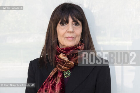 Rome March 18, 2023..Romana Petri, pseudonym of Romana Pezzetta, writer, translator and literary critic, photographed in Rome in the park adjacent to the Roma 60 Olympic Village/Romana Petri, pseudonimo di Romana Pezzetta, scrittrice, traduttrice e critica letteraria, fotografata a Roma nel parco adiacente il Villaggio Olimpico Roma 60. ©Rino Bianchi/Rosebud2