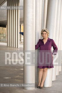 Rome March 25, 2023..Flaminia Marinaro, journalist collaborator of various mastheads including «Il Foglio», dealing with literary criticism, and on the cultural pages of «LOsservatore Romano» and «La Freccia», debutant writer, photographed in Rome in the MAXXI spaces/Flaminia Marinaro, giornalista colaboratrice di varia testate tra le quali «Il Foglio», occupandosi di critica letteraria, e sulle pagine culturali de «L’Osservatore Romano» e «La Freccia», scrittrice esordiente, fotografata a Roma negli spazi del MAXXI. ©Rino Bianchi/Rosebud2