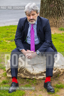 Rome February 23, 2023..Vittorio Emanuele Parsi, full professor of International Relations in the Faculty of Political and Social Sciences of the Catholic University of the Sacred Heart, adjunct professor in the Faculty of Economics of the Italian Swiss University of Lugano, political scientist, essayist and columnist for Il Messaggero, photographed in Rome in the Camilluccia district/Vittorio Emanuele Parsi, professore ordinario di Relazioni Internazionali nella facoltà di Scienze Politiche e Sociali dellUniversità Cattolica del Sacro Cuore,  professore a contratto nella Facoltà di Economia dellUniversità della Svizzera Italiana di Lugano, politologo, saggista ed editorialista de Il Messaggero, fotografato a Roma nel quartiere della Camilluccia. ©Rino Bianchi/Rosebud2