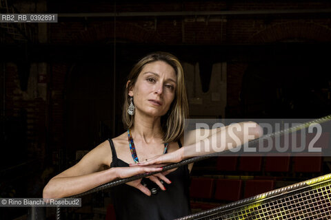 Turin May 27, 2023..Marta Cai writer and translator, has lived for some years in Curitiba, Brazil, photographed in Turin in the spaces of the Scuola Holden/Marta Cai scrittrice e traduttrice, vive da qualche anno a Curitiba, in Brasile, fotografata a Torino negli spazi della Scuola Holden. ©Rino Bianchi/Rosebud2