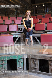 Turin May 27, 2023..Marta Cai writer and translator, has lived for some years in Curitiba, Brazil, photographed in Turin in the spaces of the Scuola Holden/Marta Cai scrittrice e traduttrice, vive da qualche anno a Curitiba, in Brasile, fotografata a Torino negli spazi della Scuola Holden. ©Rino Bianchi/Rosebud2