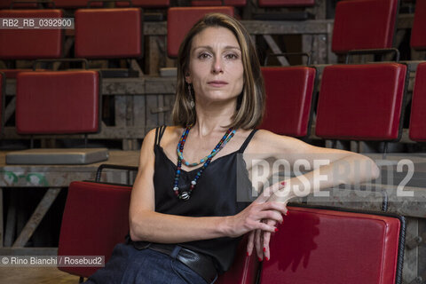 Turin May 27, 2023..Marta Cai writer and translator, has lived for some years in Curitiba, Brazil, photographed in Turin in the spaces of the Scuola Holden/Marta Cai scrittrice e traduttrice, vive da qualche anno a Curitiba, in Brasile, fotografata a Torino negli spazi della Scuola Holden. ©Rino Bianchi/Rosebud2