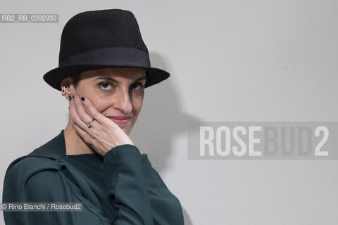 Turin May 21, 2023..Felicia Troisi, known as Licia, writer, astrophysicist and science popularizer, author of the fantasy series set in the Emerged World, photographed in Turin in the Lingotto spaces/Felicia Troisi, detta Licia, scrittrice, astrofisica e divulgatrice scientifica, autrice delle serie fantasy ambientate nel Mondo Emerso, fotografata a Torino negli spazi del Lingotto. ©Rino Bianchi/Rosebud2