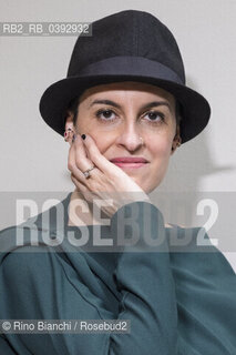 Turin May 21, 2023..Felicia Troisi, known as Licia, writer, astrophysicist and science popularizer, author of the fantasy series set in the Emerged World, photographed in Turin in the Lingotto spaces/Felicia Troisi, detta Licia, scrittrice, astrofisica e divulgatrice scientifica, autrice delle serie fantasy ambientate nel Mondo Emerso, fotografata a Torino negli spazi del Lingotto. ©Rino Bianchi/Rosebud2