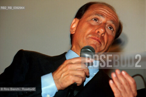 Roma 15 settembre 2000..Silvio Berlusconi, imprenditore e leader di Forza Italia, fotografato a Roma. ©Rino Bianchi/Rosebud2