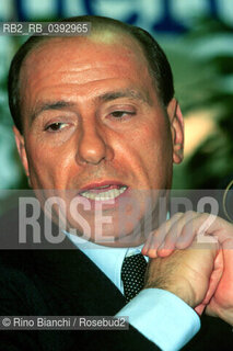 Roma 15 settembre 2000..Silvio Berlusconi, imprenditore e leader di Forza Italia, fotografato a Roma. ©Rino Bianchi/Rosebud2