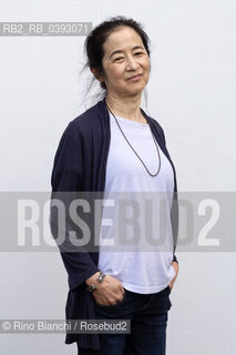 Rome Juli 3, 2023..Julie Otsuka, American writer of Japanese origin, photographed in Rome in the Palatine stadium/Julie Otsuka, scrittrice statunitense dorigine giapponese, fotografata a Roma nello stadio Palatino ©Rino Bianchi/Rosebud2