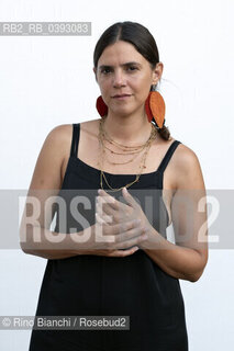 Rome Juli 5, 2023..Valeria Luiselli writer, essayist, author of journalistic texts, photographed in Rome in the Palatine Stadium/Valeria Luiselli scrittrice, saggista, autrice di testi giornalistici, fotografata a Roma nello Stadio Palatino.. ©Rino Bianchi/Rosebud2