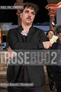 Rome Juli 6, 2023..Mario Desiati, writer, photographed at the Nymphaeum of Valle Giulia on the occasion of the Strega Prize 2023 LXXVII edition/Mario Desiati, scrittore, fotografato al Ninfeo di Valle Giulia in occasione Premio Strega 2023 LXXVII edizione. ©Rino Bianchi/Rosebud2