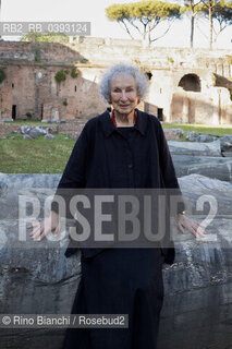 Rome Juli 5, 2023..Margaret Eleanor Atwood Canadian poet, writer, literary critic, essayist, teacher, environmental activist and inventor, photographed in Rome inside the Stadio Palatino/Margaret Eleanor Atwood poetessa, scrittrice, critica letteraria, saggista, insegnante, attivista ambientale ed inventrice canadese, fotografata a Roma allinterno dello Stadio Palatino ©Rino Bianchi/Rosebud2