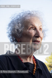 Rome Juli 5, 2023..Margaret Eleanor Atwood Canadian poet, writer, literary critic, essayist, teacher, environmental activist and inventor, photographed in Rome inside the Stadio Palatino/Margaret Eleanor Atwood poetessa, scrittrice, critica letteraria, saggista, insegnante, attivista ambientale ed inventrice canadese, fotografata a Roma allinterno dello Stadio Palatino ©Rino Bianchi/Rosebud2