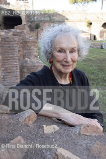 Rome Juli 5, 2023..Margaret Eleanor Atwood Canadian poet, writer, literary critic, essayist, teacher, environmental activist and inventor, photographed in Rome inside the Stadio Palatino/Margaret Eleanor Atwood poetessa, scrittrice, critica letteraria, saggista, insegnante, attivista ambientale ed inventrice canadese, fotografata a Roma allinterno dello Stadio Palatino ©Rino Bianchi/Rosebud2