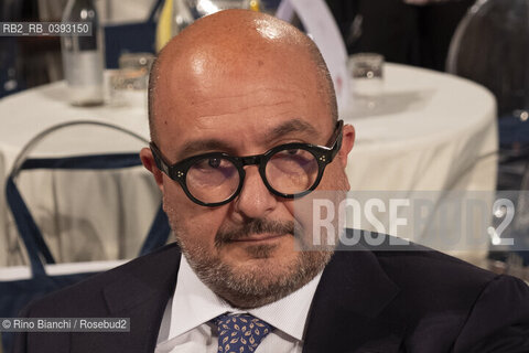 Rome July 6, 2023..Gennaro Sangiuliano, journalist, former director of TG2 Rai, Minister of Culture in the Meloni Government, photographed at the Nymphaeum of Valle Giulia on the occasion of the Strega Prize 2023 LXXVII edition/Gennaro Sangiuliano, giornalista, ex drettore del TG2 Rai, Ministro della Cultura nel Governo Meloni, fotografato al Ninfeo di Valle Giulia in occasione Premio Strega 2023 LXXVII edizione. ©Rino Bianchi/Rosebud2