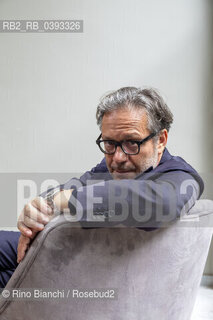 Turin May 21, 2023..Massimo Recalcati Italian psychoanalyst and essayist, director of the Eredi di Feltrinelli series, photographed in Turin in the spaces of the Lingotto/Massimo Recalcati psicoanalista e saggista italiano, direttore della collana Eredi di Feltrinelli, fotografato a Torino negli spazi del Lingotto. ©Rino Bianchi/Rosebud2