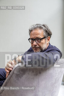 Turin May 21, 2023..Massimo Recalcati Italian psychoanalyst and essayist, director of the Eredi di Feltrinelli series, photographed in Turin in the spaces of the Lingotto/Massimo Recalcati psicoanalista e saggista italiano, direttore della collana Eredi di Feltrinelli, fotografato a Torino negli spazi del Lingotto. ©Rino Bianchi/Rosebud2