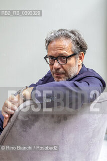 Turin May 21, 2023..Massimo Recalcati Italian psychoanalyst and essayist, director of the Eredi di Feltrinelli series, photographed in Turin in the spaces of the Lingotto/Massimo Recalcati psicoanalista e saggista italiano, direttore della collana Eredi di Feltrinelli, fotografato a Torino negli spazi del Lingotto. ©Rino Bianchi/Rosebud2