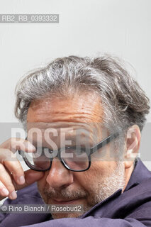 Turin May 21, 2023..Massimo Recalcati Italian psychoanalyst and essayist, director of the Eredi di Feltrinelli series, photographed in Turin in the spaces of the Lingotto/Massimo Recalcati psicoanalista e saggista italiano, direttore della collana Eredi di Feltrinelli, fotografato a Torino negli spazi del Lingotto. ©Rino Bianchi/Rosebud2