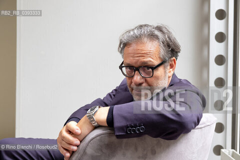 Turin May 21, 2023..Massimo Recalcati Italian psychoanalyst and essayist, director of the Eredi di Feltrinelli series, photographed in Turin in the spaces of the Lingotto/Massimo Recalcati psicoanalista e saggista italiano, direttore della collana Eredi di Feltrinelli, fotografato a Torino negli spazi del Lingotto. ©Rino Bianchi/Rosebud2