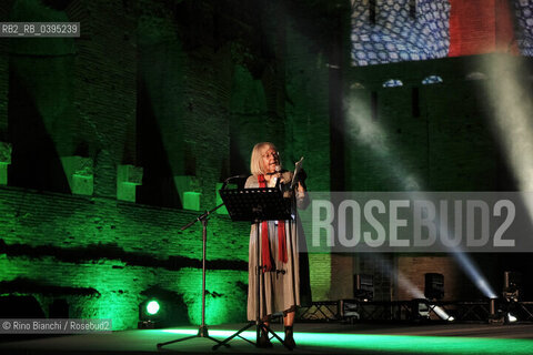 Rome October 5 2023..Vivian Lamarque reads her poetic texts at the first edition of the Strega Poetry Prize/Vivian Lamarque, legge i suoi testi poetici al Premio Strega Poesia prima edizione. ©Rino Bianchi/Rosebud2