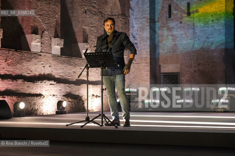 Rome October 5 2023..Christian Sinicco reads her poetic texts at the first edition of the Strega Poetry Prize/Christian Sinicco, legge i suoi testi poetici al Premio Strega Poesia prima edizione. ©Rino Bianchi/Rosebud2