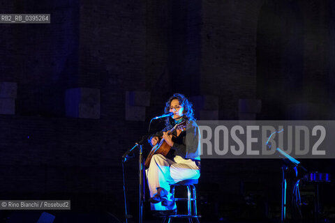 Rome October 5 2023..Chiara Civello presented a preview of her new single Sempre Cosi, with lyrics by Patrizia Cavalli at the first edition of the Premio Strega Poesia/Chiara Civello ha presentato in anteprima il suo nuovo singolo Sempre così, con testo di Patrizia Cavalli al Premio Strega Poesia prima edizione. ©Rino Bianchi/Rosebud2