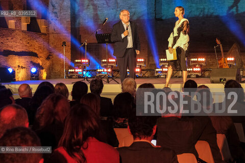 Rome October 5 2023. .Ema Stokholma presented the first edition of the Strega Poetry Prize, in the archaeological park of the Colosseum/Ema Stokholma ha presentato il Premio Strega Poesia prima edizione, nel parco archeologico del Colosseo. ©Rino Bianchi/Rosebud2