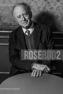 Turin November 30, 2024..Sergio Givone, philosopher, essayist and university professor, full professor of Aesthetics at the Faculty of Letters and Philosophy, photographed in Turin in the rooms of the Circolo dei lettori during the Festival del classico/Sergio Givone filosofo, saggista e docente universitario, ordinario di Estetica alla Facoltà di Lettere e Filosofia, fotografato a Torino negli ambienti del Circolo dei lettori durante il Festival del classico. ©Rino Bianchi/Rosebud2