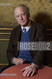 Turin November 30, 2024..Sergio Givone, philosopher, essayist and university professor, full professor of Aesthetics at the Faculty of Letters and Philosophy, photographed in Turin in the rooms of the Circolo dei lettori during the Festival del classico/Sergio Givone filosofo, saggista e docente universitario, ordinario di Estetica alla Facoltà di Lettere e Filosofia, fotografato a Torino negli ambienti del Circolo dei lettori durante il Festival del classico. ©Rino Bianchi/Rosebud2