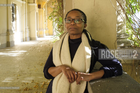 Vercelli November 22, 2024..Kombola Tanesini Ramadhani Mussa, Italianist, essayist, scholar of migrant literatures, photographed in Vercelli in the rooms of the University of Eastern Piedmont (UPO) during the conference Deconstructing the Racial Imagination in Italy (1930-2020)/Kombola Tanesini Ramadhani Mussa, italianista, saggista, studiosa delle letterature migranti, fotografata a Vercelli negli ambienti dellUniversità del Piemonte Orientale(UPO) durante il convegno Decostruire limmaginario razziale in Italia(1930-2020) ©Rino Bianchi/Rosebud2