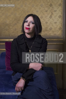 Turin October 22, 2025..Nicoletta Verna, writer, publishing consultant, and essayist, photographed in Turin at the Circolo dei lettori/Nicoletta Verna scrittrice, consulente per leditoria, saggista, fotografata a Torino negli ambienti del Circolo dei lettori. ©Rino Bianchi/Rosebud2